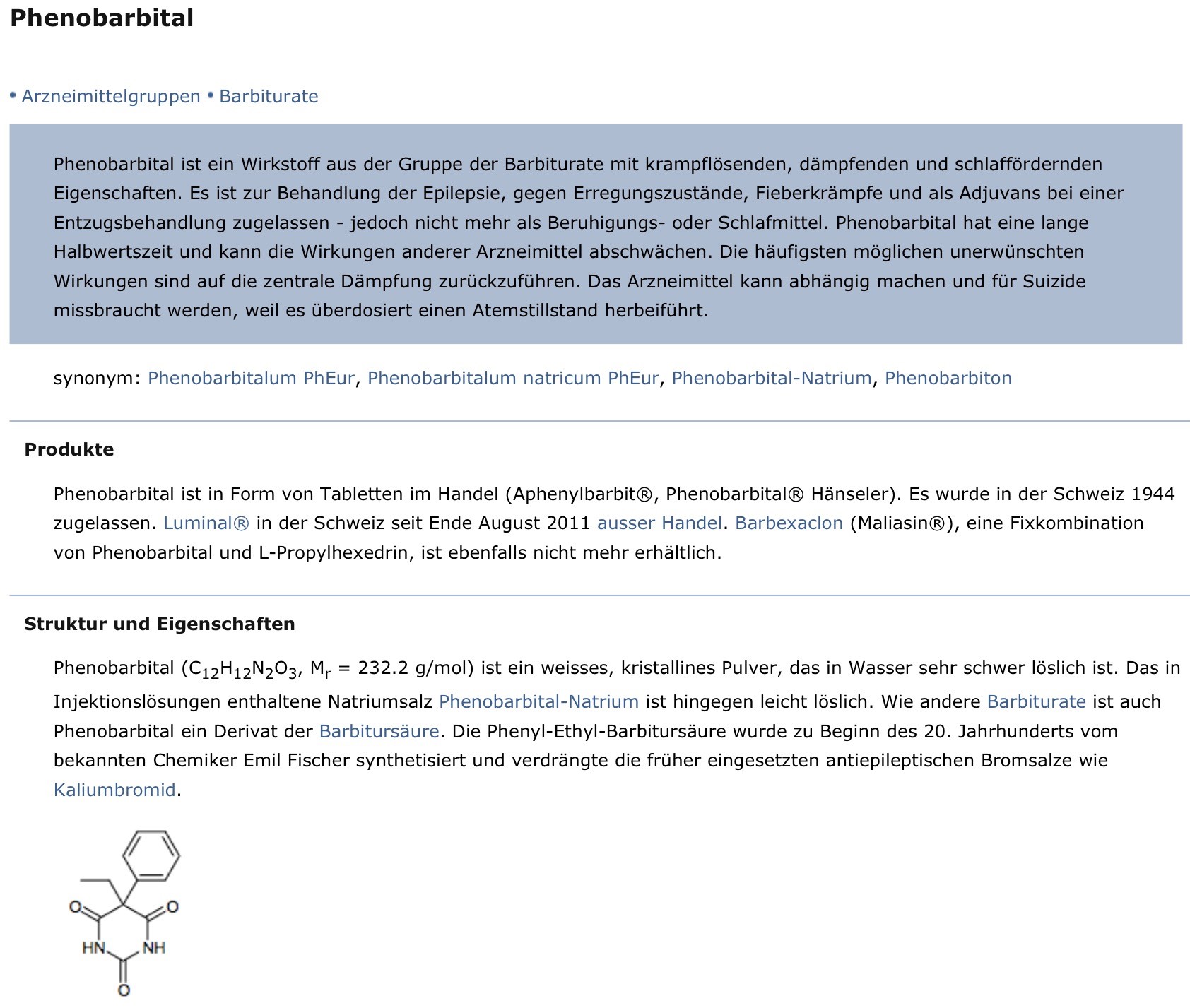 Phenobarbital